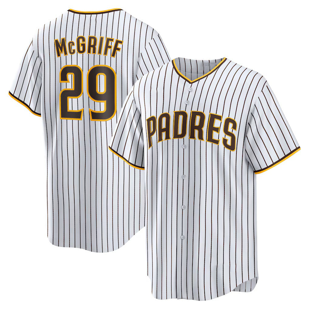 Baseball Jersey | San Diego Padres #29 Fred McGriff White Home Retired Player Replica - image 1