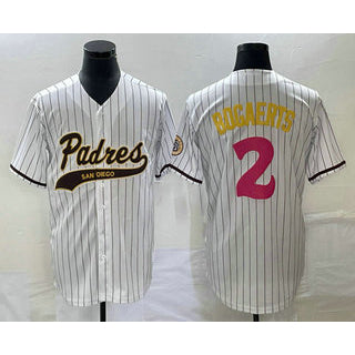 Baseball Jersey | San Diego Padres #2 Xander Bogaerts White NEW 2023 City Connect Stitched - image 1