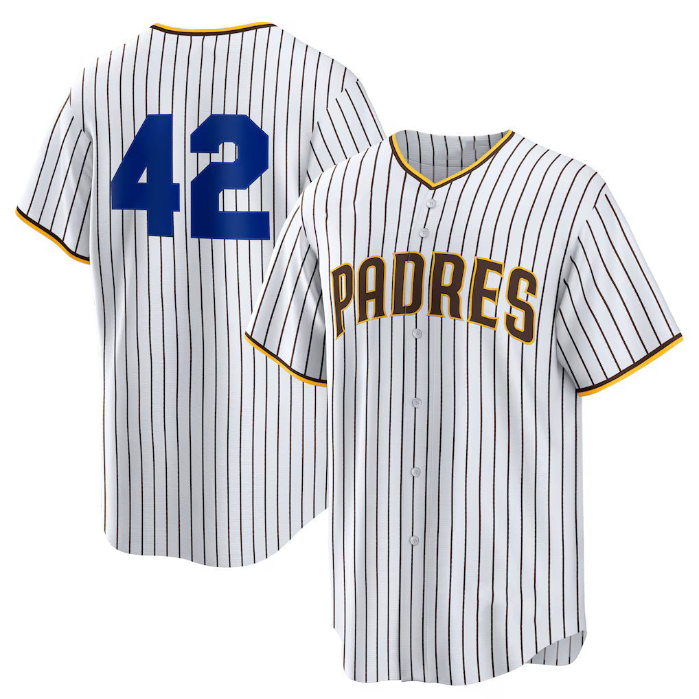 Baseball Jersey | San Diego Padres #42 Jackie Robinson White Home 2025 Day Replica - image 1