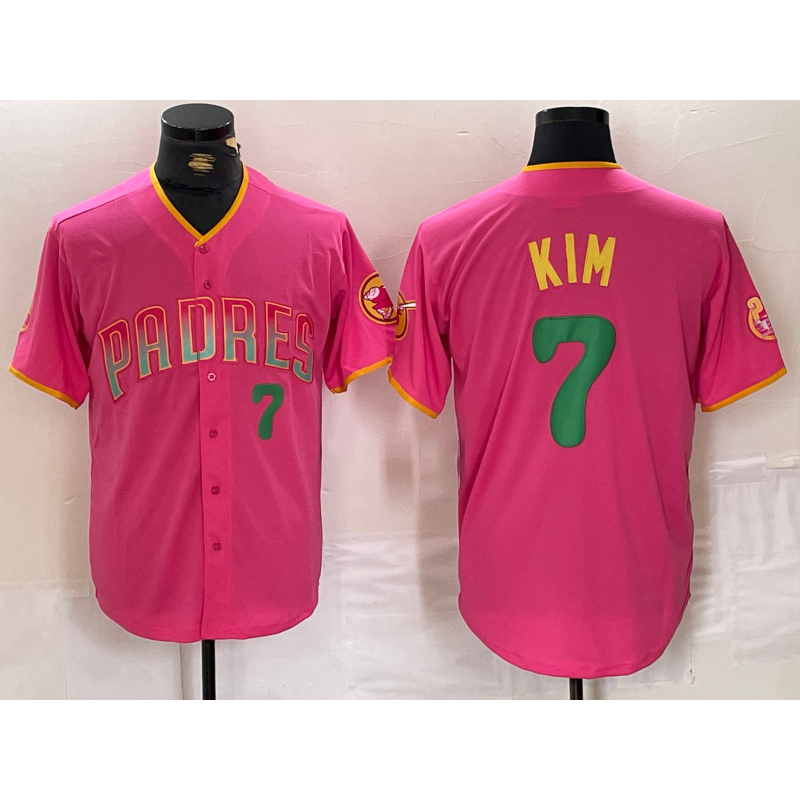Baseball Jersey | San Diego Padres #7 Ha Seong Kim Pink Player Number Fashion - image 1
