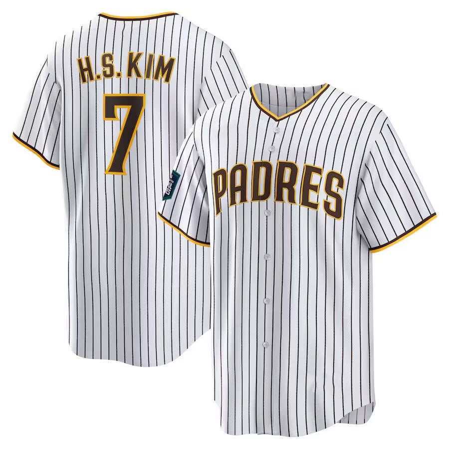 Baseball Jersey | San Diego Padres #7 Ha Seong Kim White Stitched White - image 1