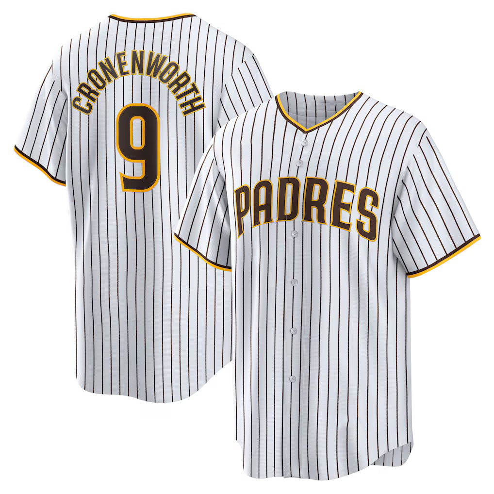 Baseball Jersey | San Diego Padres #9 Jake Cronenworth White Home Replica - image 1
