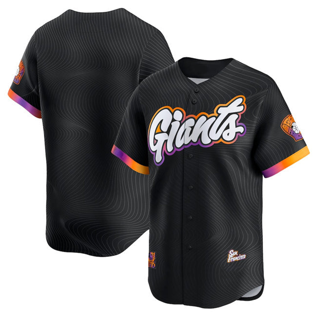 Baseball Jersey | San Francisco Giants Blank Anthracite 2025 City Connect Limited Stitched - image 1