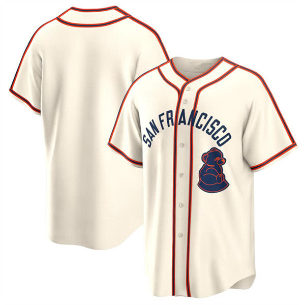 Baseball Jersey | San Francisco Giants Blank Cream 2024 Rickwood Classic Stitched - image 1