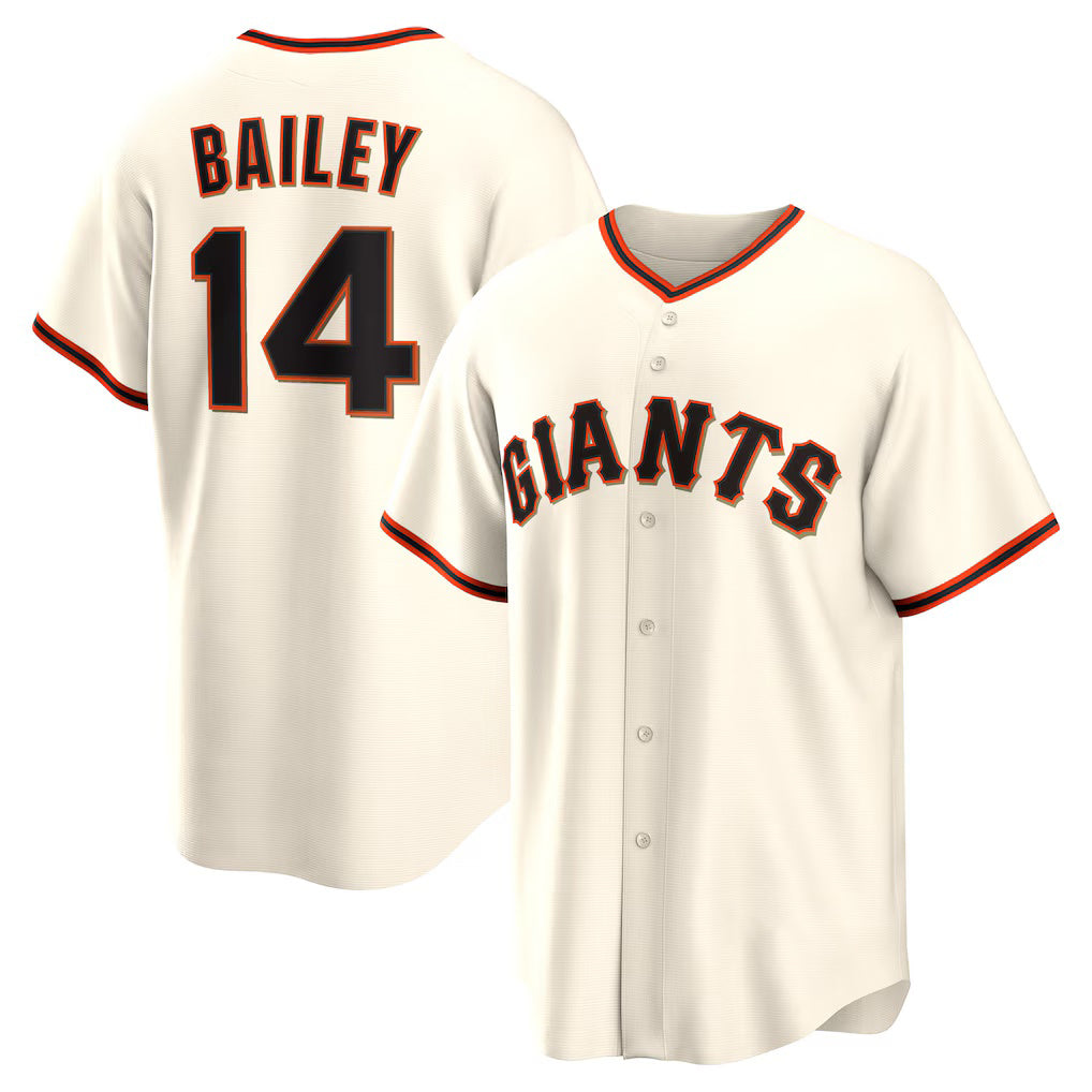 Baseball Jersey | San Francisco Giants #14 Patrick Bailey Cream Home Replica - image 1
