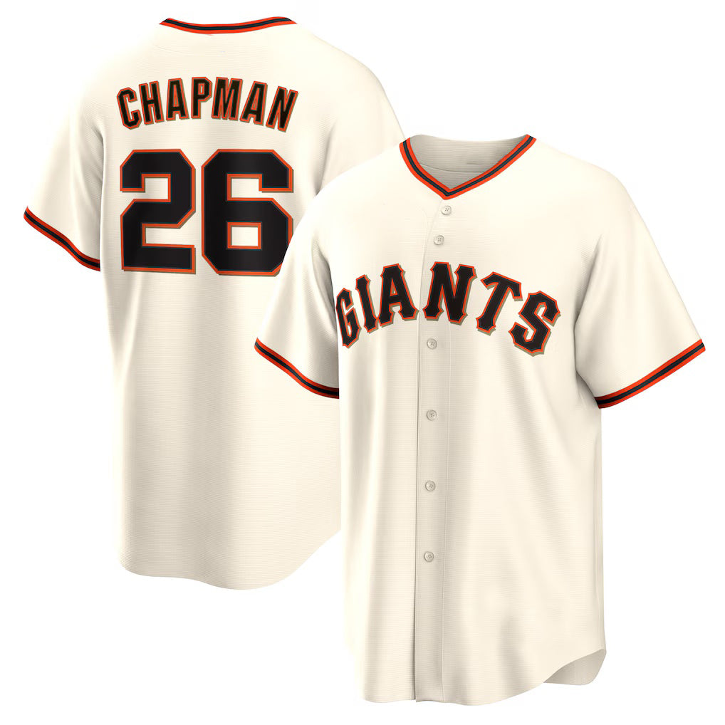 Baseball Jersey | San Francisco Giants #26 Matt Chapman Cream Home Replica - image 1