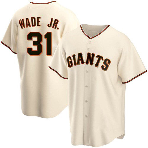 Baseball Jersey | San Francisco Giants #31 LaMonte Wade Jr Cream 2021 Replica Home - image 1