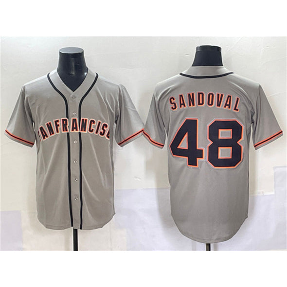 Baseball Jersey | San Francisco Giants #48 Pablo Sandoval Gray Stitched - image 1