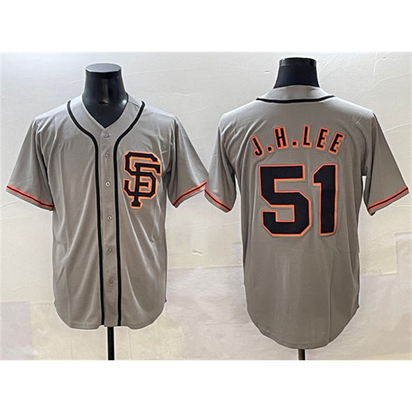 Baseball Jersey | San Francisco Giants #51 Jung Hoo Lee Gray Stitched - image 1