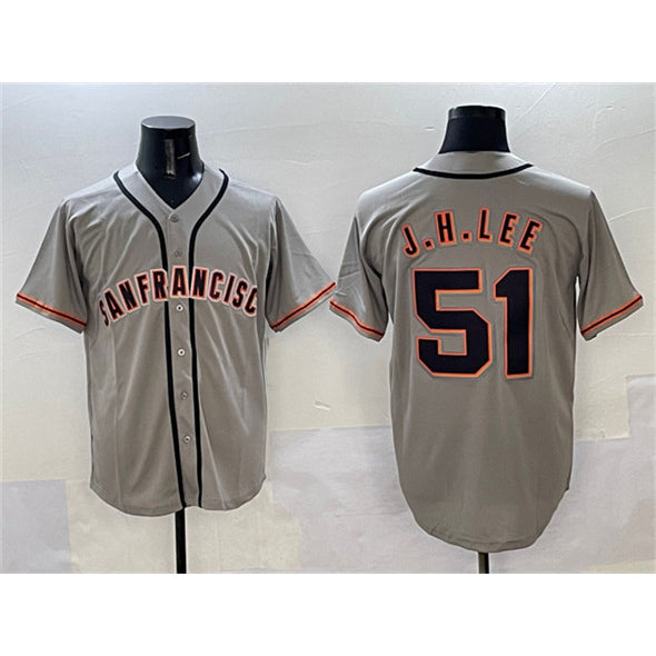 Baseball Jersey | San Francisco Giants #51 Jung Hoo Lee Gray Stitched - image 1