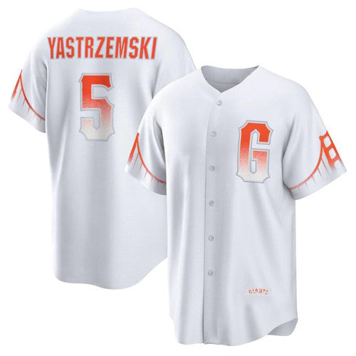 Baseball Jersey | San Francisco Giants #5 Mike Yastrzemski White 2021 City Connect Cool - image 1