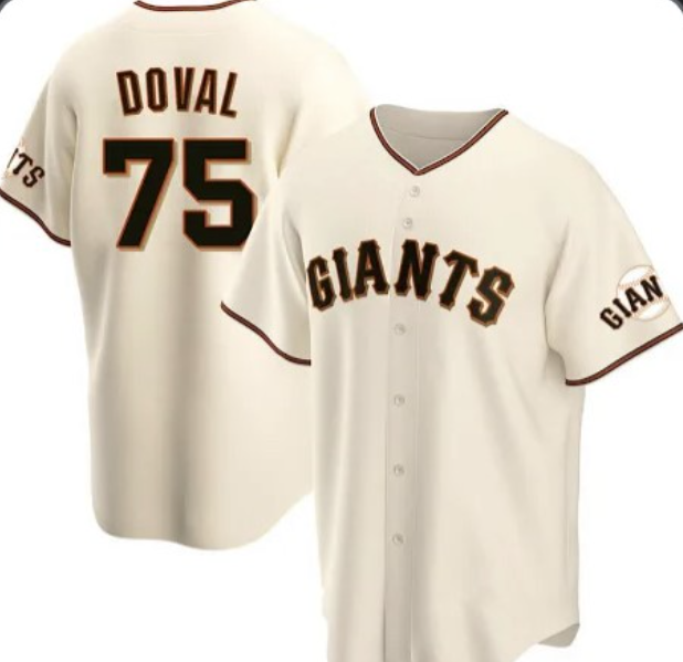 Baseball Jersey | San Francisco Giants #75 Camilo Doval Cream Home - image 1