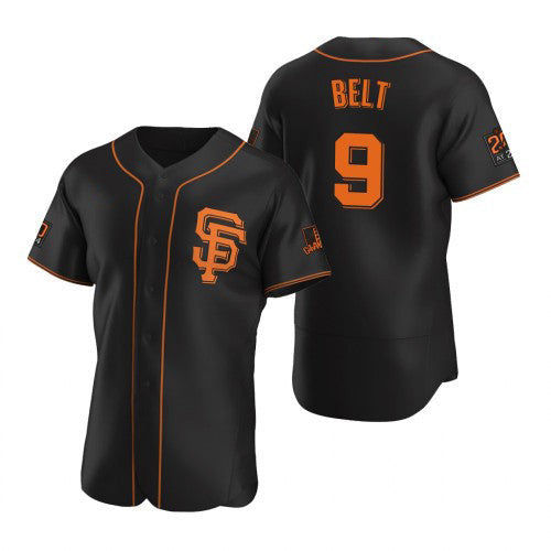 Baseball Jersey | San Francisco Giants #9 Brandon Belt 2020 Black - image 1