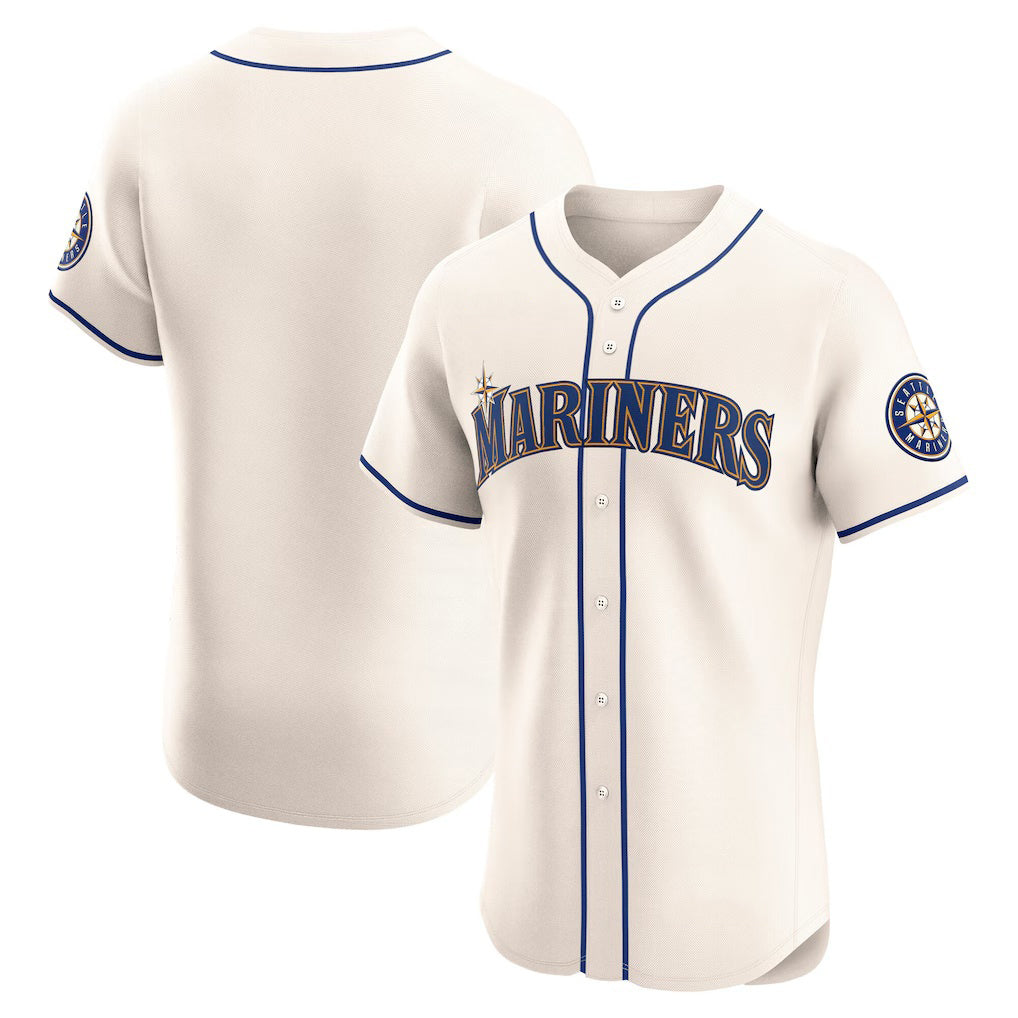 Baseball Jersey | Seattle Mariners Cream Alternate - image 1