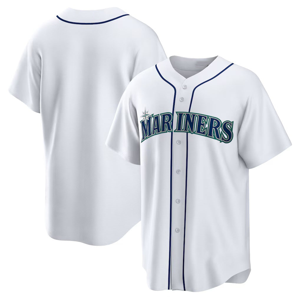 Baseball Jersey | Seattle Mariners White Home Replica Team - image 1