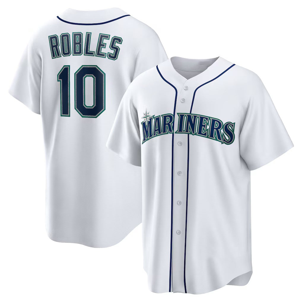 Baseball Jersey | Seattle Mariners #10 Victor Robles White Home Replica - image 1