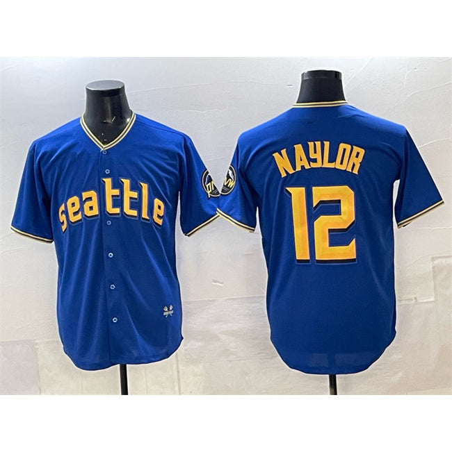 Baseball Jersey | Seattle Mariners #12 Josh Naylor Royal 2025 Limited Stitched - image 1
