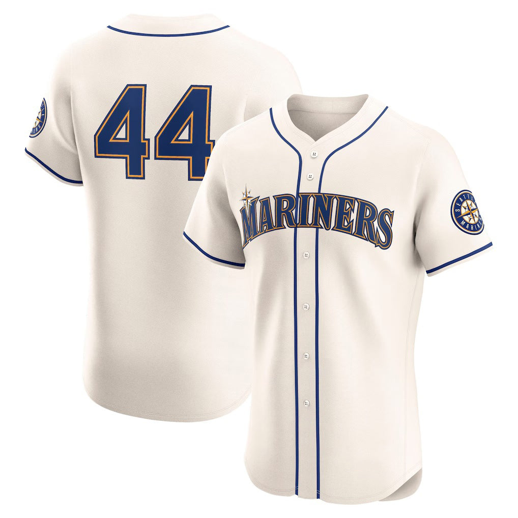 Baseball Jersey | Seattle Mariners #44 Julio Rodríguez Cream Alternate 2 Player - image 1