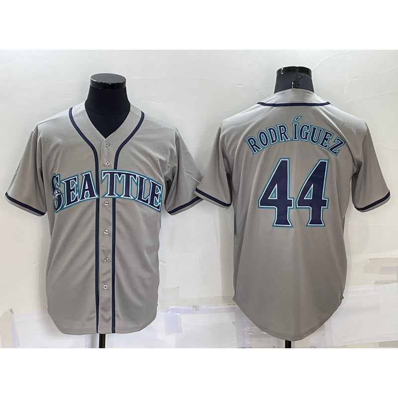 Baseball Jersey | Seattle Mariners #44 Julio Rodriguez Grey Stitched Cool - image 1