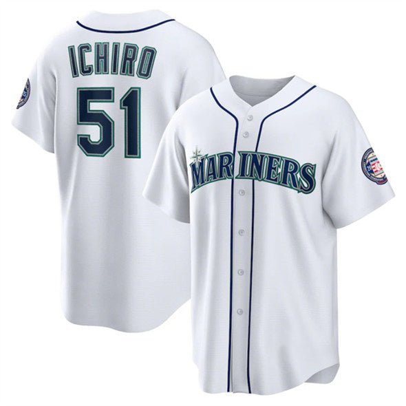 Baseball Jersey | Seattle Mariners #51 Ichiro Suzuki White Stitched - image 1