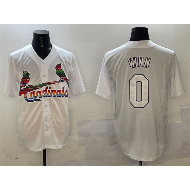 Baseball Jersey | St. Louis Cardinals #0 Masyn Winn White Stitched - image 1