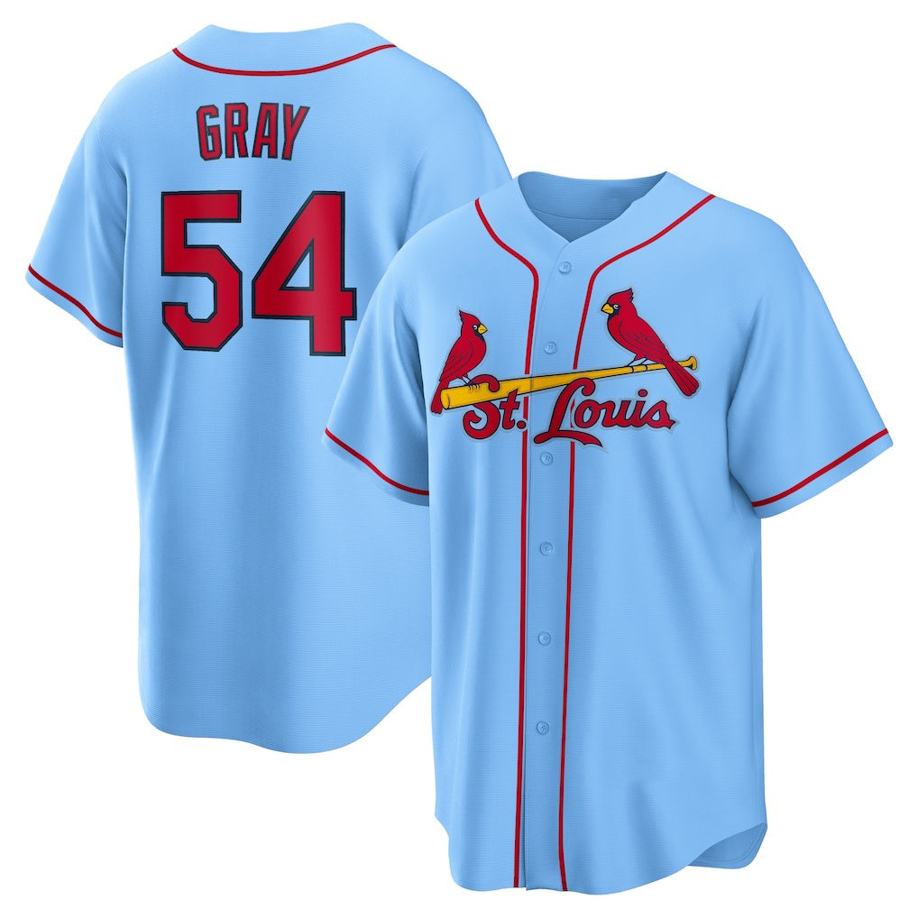 Baseball Jersey | St. Louis Cardinals #54 Sonny Gray Light Blue Alternate Replica - image 1