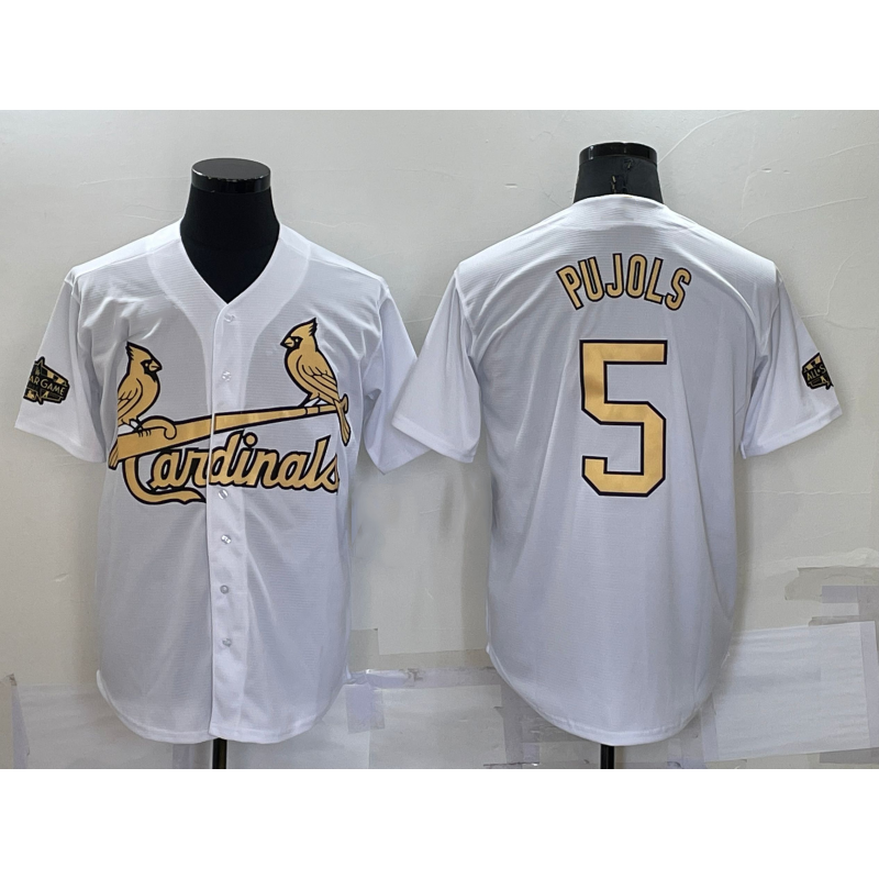 Baseball Jersey | St. Louis Cardinals #5 Albert Pujols White 2022 All Star Stitched Cool - image 1