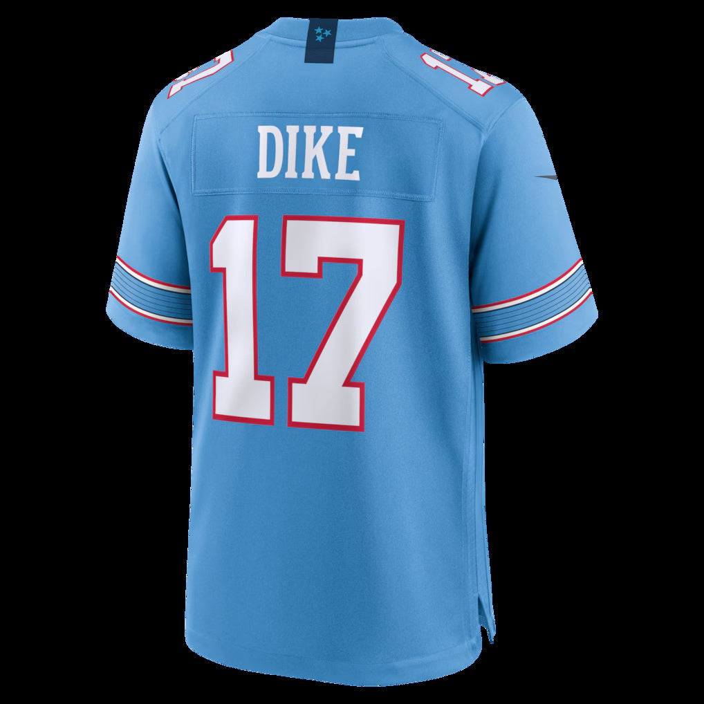 American Football Jersey | T.Titans #17 Chimere Dike Light Blue Team Game - image 1