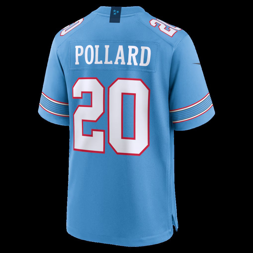 American Football Jersey | T.Titans #20 Tony Pollard Light Blue Game - image 1