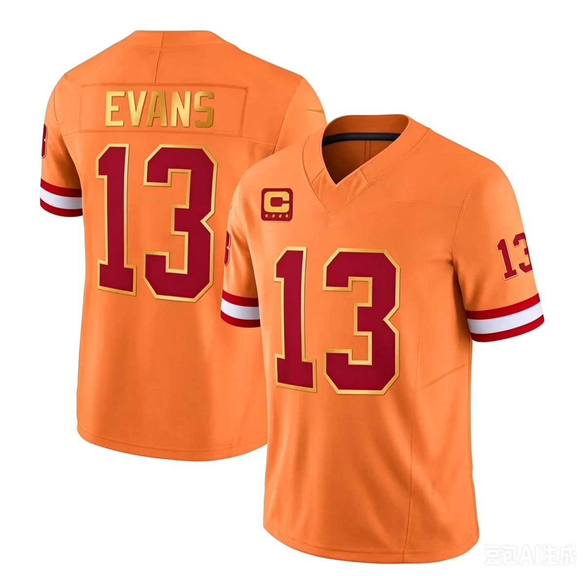 American Football Jersey | TB.Buccaneers #13 Mike Evans Orange Throwback Game Stitched - image 1