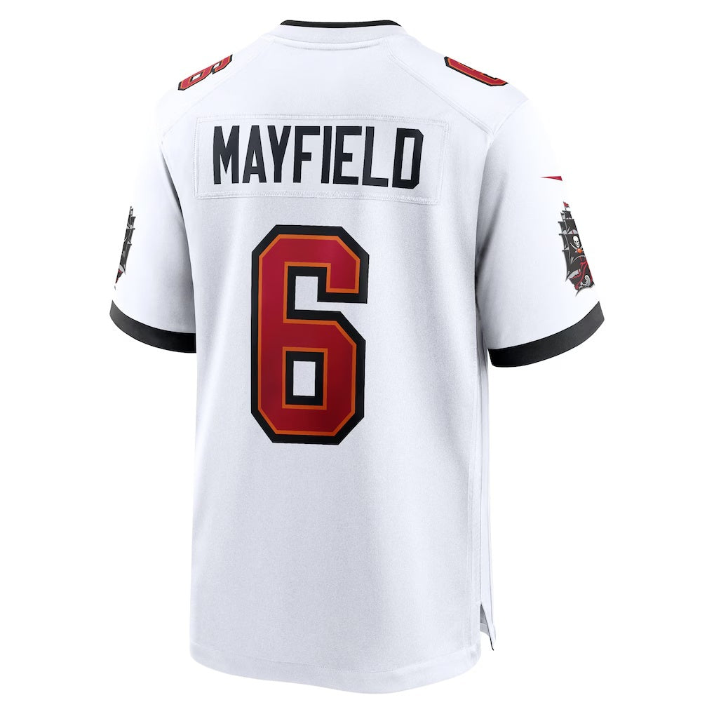 American Football Jersey | TB.Buccaneers #6 Baker Mayfield White Away Game Jersey - image 1