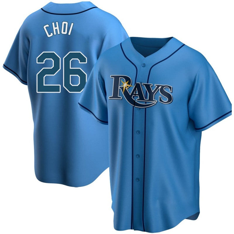 Baseball Jersey | Tampa Bay Rays #26 Ji-Man Choi Light Blue Alternate Replica - image 1