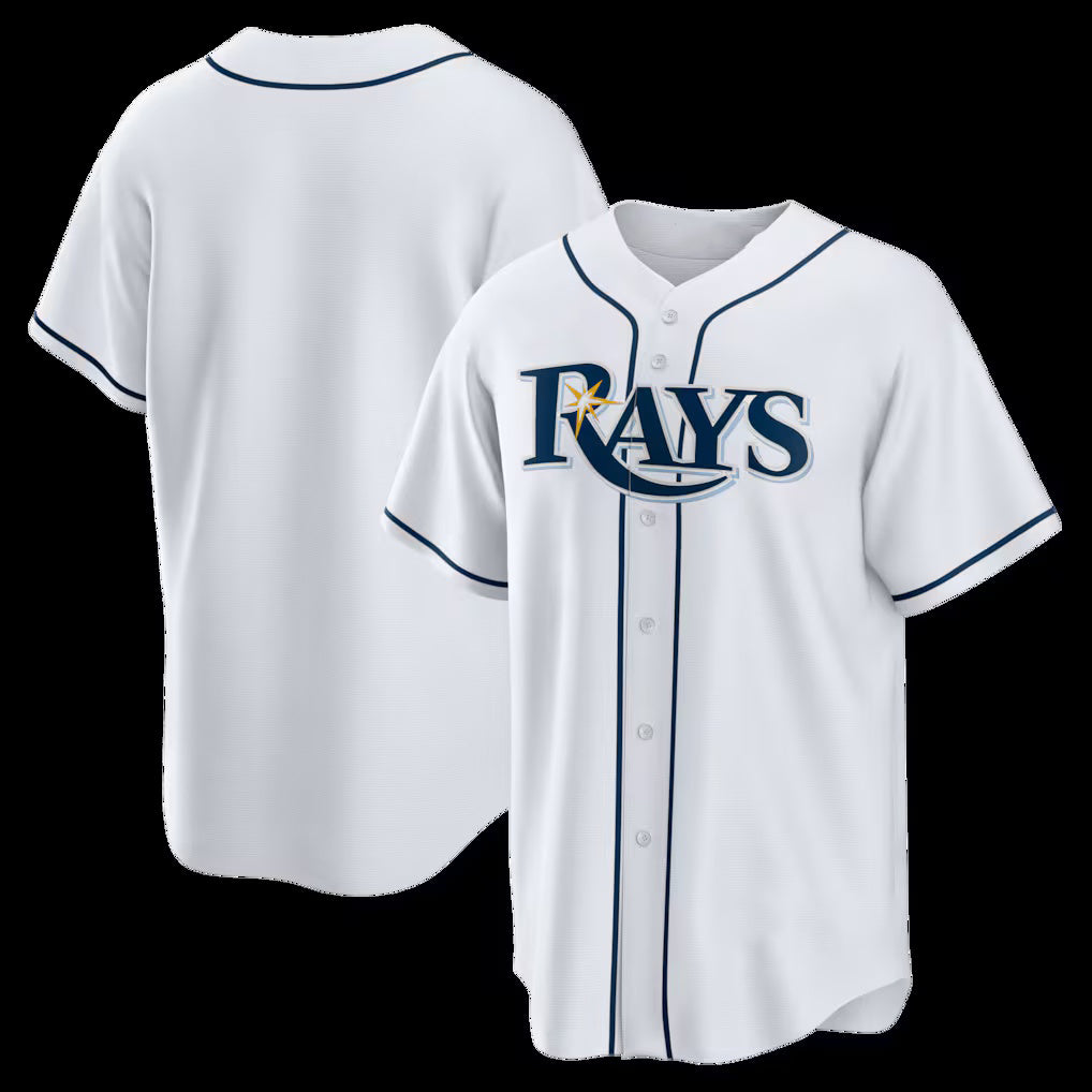 Baseball Jersey | Tampa Bay Rays White Home Big & Tall Replica - image 1