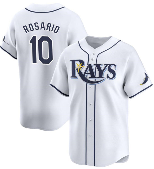 Baseball Jersey | Tampa Bay Rays #10 Amed Rosario White Home Limited Stitched - image 1