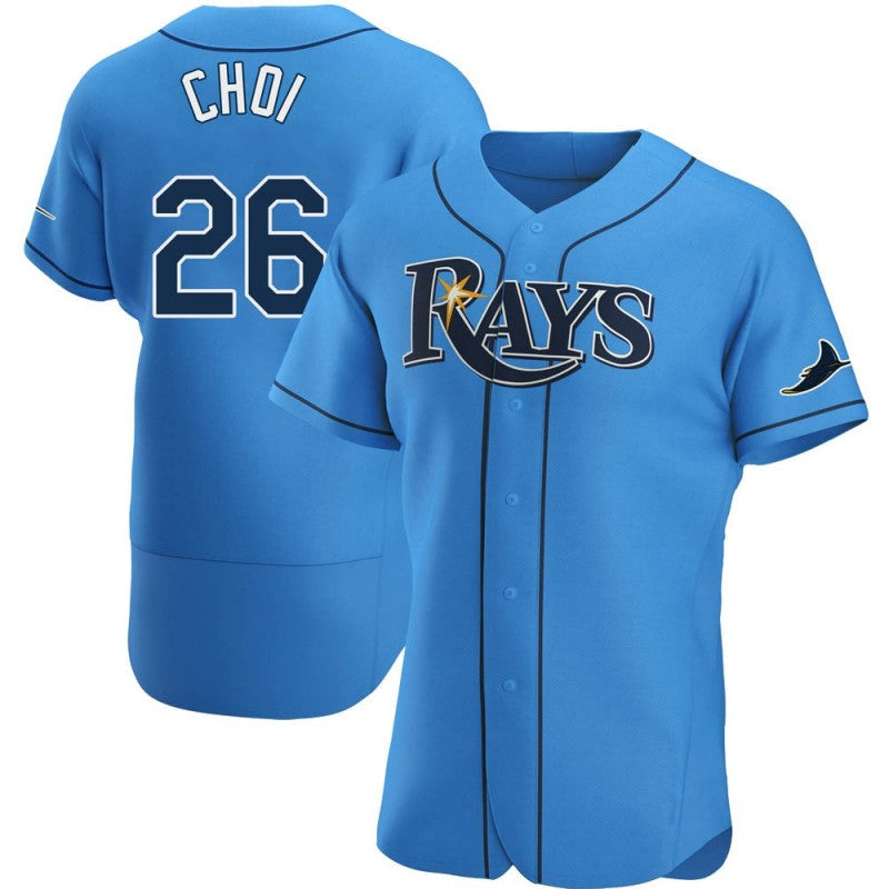 Baseball Jersey | Tampa Bay Rays #26 Ji-Man Choi Light Blue Alternate - image 1