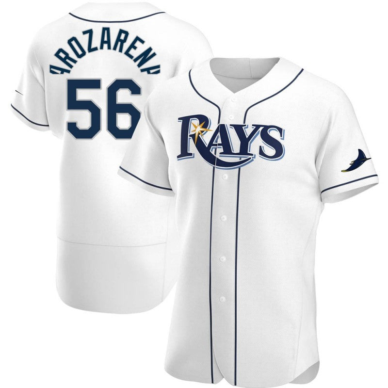 Baseball Jersey | Tampa Bay Rays #56 Randy Arozarena White Home - image 1