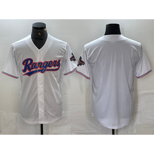 Baseball Jersey | Texas Rangers Bank White 2023 World Series Champions Cool - image 1