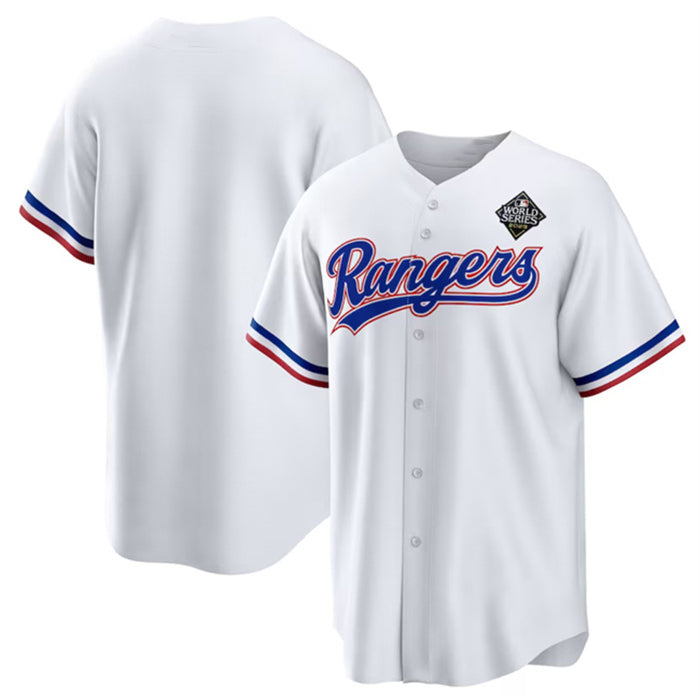 Baseball Jersey | Texas Rangers Blank White 2023 World Series Stitched - image 1