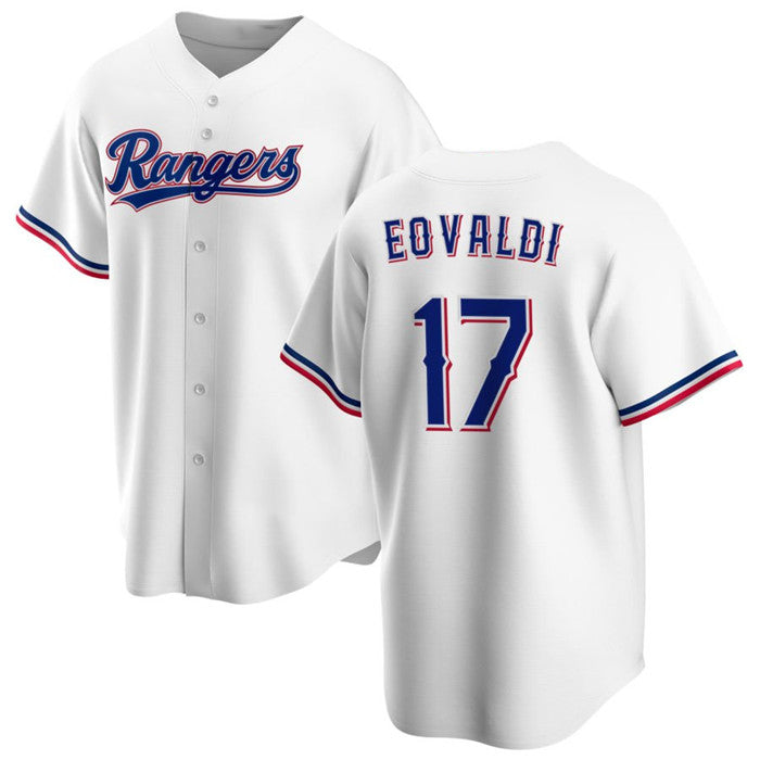 Baseball Jersey | Texas Rangers #17 Nathan Eovaldi White Stitched - image 1