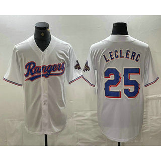 Baseball Jersey | Texas Rangers #25 Jose Leclerc White 2024 Gold Collection Limited Cool - image 1