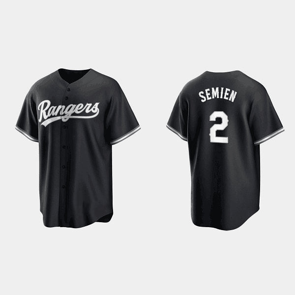Baseball Jersey | Texas Rangers #2 Marcus Semien Black Stitched - image 1