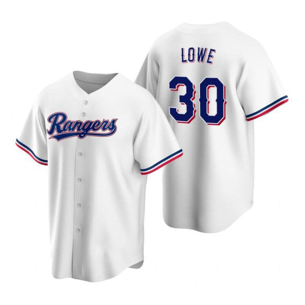 Baseball Jersey | Texas Rangers #30 Nathaniel Lowe White Stitched - image 1