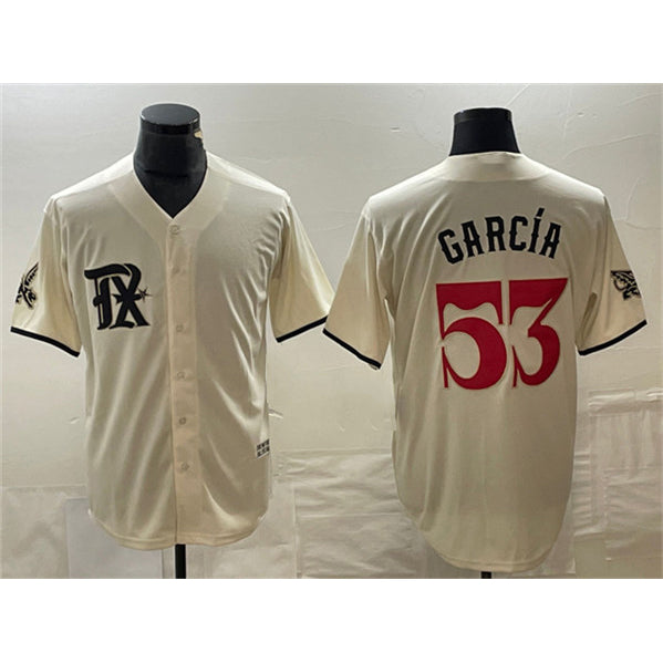 Baseball Jersey | Texas Rangers #53 Adolis García Cream City Connect Stitched - image 1