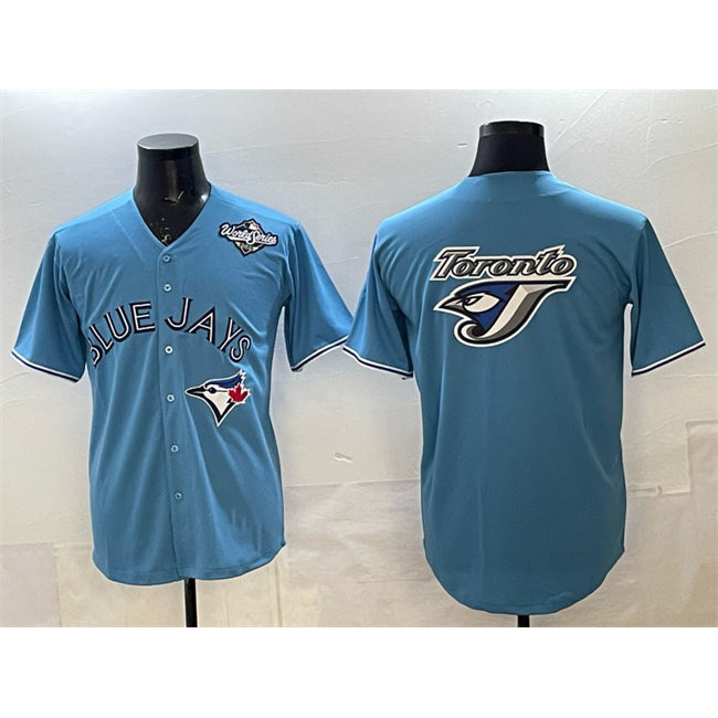 Baseball Jersey | Toronto Blue Jays Team Big Logo Blue 2025 World Series Home Stitched - image 1