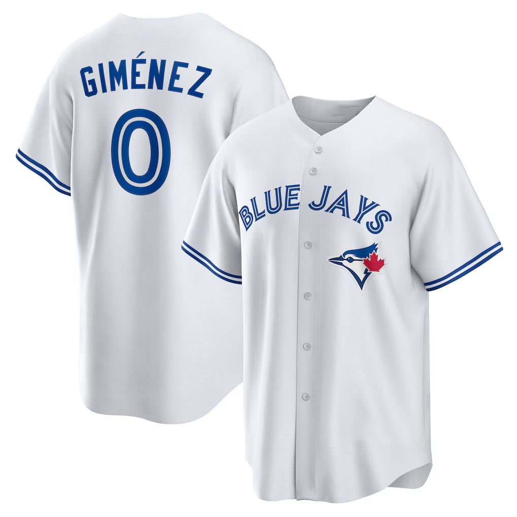 Baseball Jersey | Toronto Blue Jays #0 Andres Gimenez White Home Replica - image 1