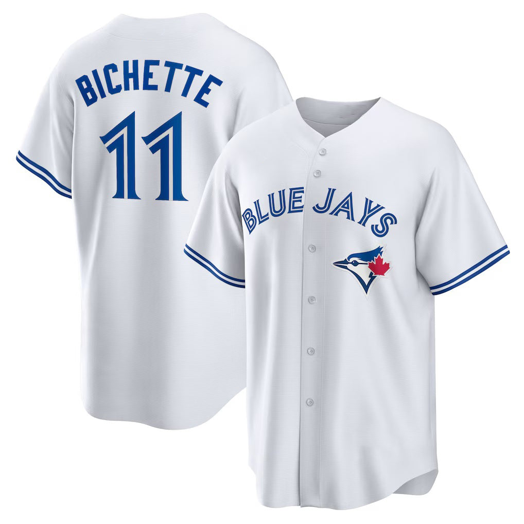 Baseball Jersey | Toronto Blue Jays #11 Bo Bichette White Replica Player - image 1