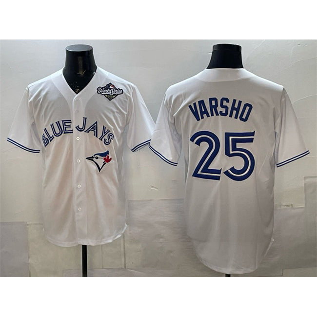 Baseball Jersey | Toronto Blue Jays #25 Daulton Varsho White 2025 World Series Home Stitched - image 1