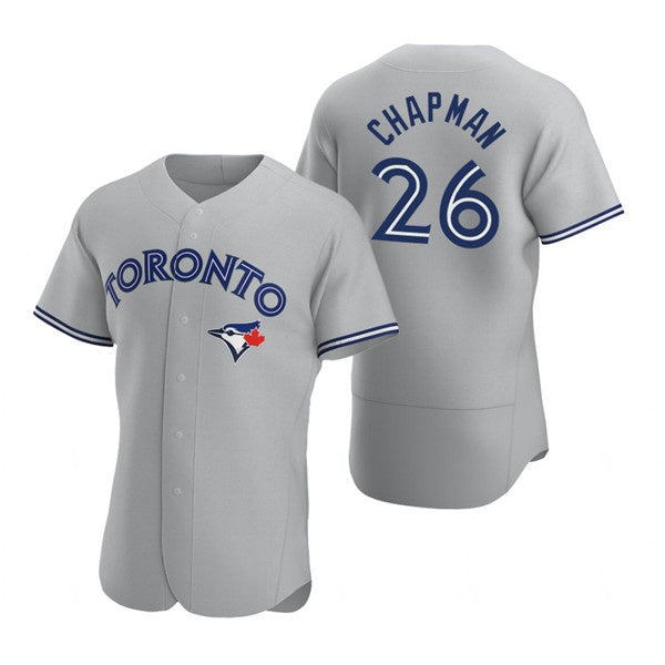 Baseball Jersey | Toronto Blue Jays #26 Matt Chapman Grey Stitched - image 1