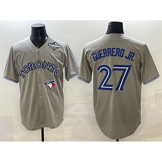 Baseball Jersey | Toronto Blue Jays #27 Vladimir Guerrero Jr. Gray 2025 World Series Stitched - image 1