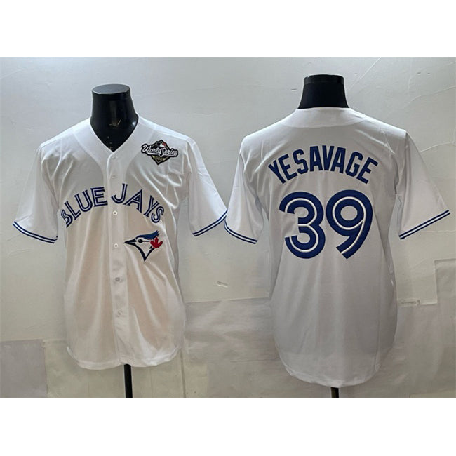 Baseball Jersey | Toronto Blue Jays #39 Trey Yesavage White 2025 World Series Home Stitched - image 1